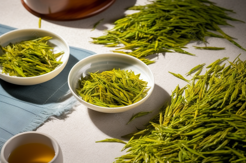 绿色的小叶子茶叶细长的茶叶植物绿茶,高清,摄影图,摄影图片,图片大全,摄影图免费下载